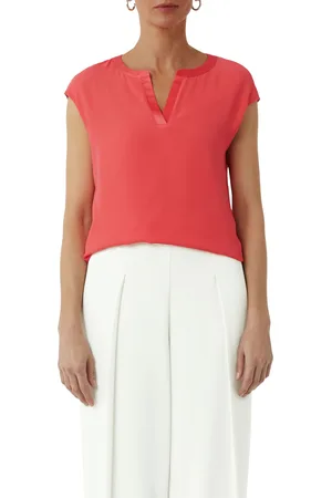 Comma, T-Shirt, Split-Neck, für Damen, , 34