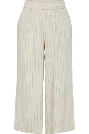 Pieces® Culotte "Pia", Leinenanteil, 3/4-Lang, für Damen, , M