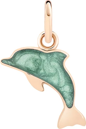 Dodo Damen Anhänger "Delfin", 375er Roségold