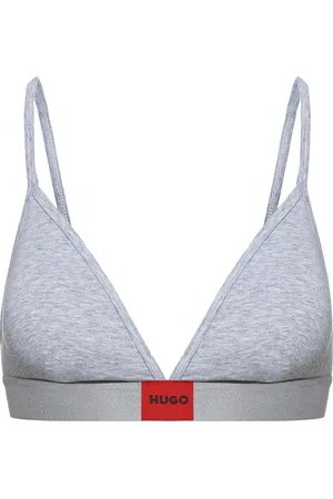 HUGO BOSS Triangel-BH, bügellos, Logo-Detail, für Damen, , L
