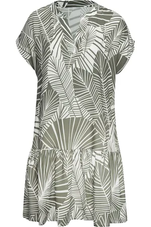 QS by s.Oliver Palme Strandkleid, Split-Neck, für Damen, , 34