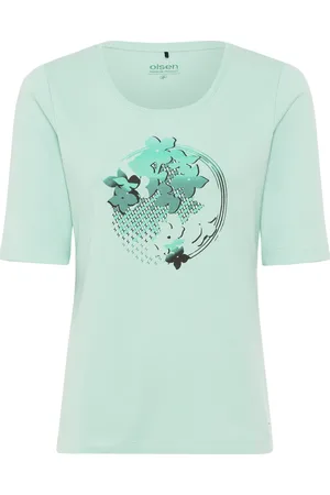Olsen T-Shirt, Baumwolle, für Damen, , 38