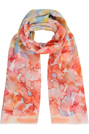 Manguun Schaltuch, Batik, Fransen, für Damen, , OneSize