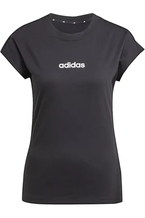 adidas Essentials Linear T-Shirt, Baumwolle, für Damen, , L