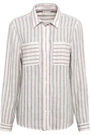Street one Leinenbluse, Brusttaschen, für Damen, , 34