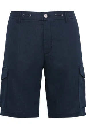 Dunmore Leinen-Cargo-Bermuda, Eingrifftaschen, für Herren, , 34