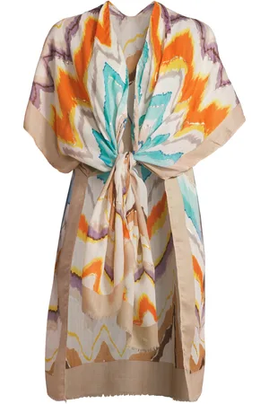 Manguun Strandtunika, Baumwolle, Batik-Design, für Damen, , OneSize