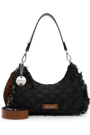 Emily & Noah Schultertasche "Elisabeth", Ziernähte, Fransen, für Damen