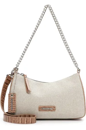 Emily & Noah Schultertasche "Emilia", Mix-Optik, zweifarbig, für Damen