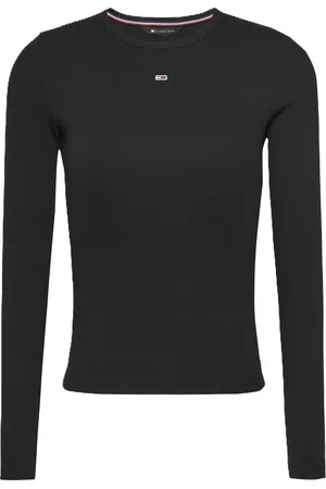 Tommy Hilfiger Langarmshirt, Label, Rippstruktur, für Damen, , M