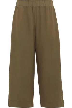 Cartoon Leinenhose, Gummizug, 7/8-lang, für Damen, , 38