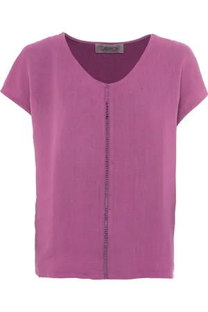 Cartoon Leinenshirt, überschnittene Schultern, für Damen, , 44