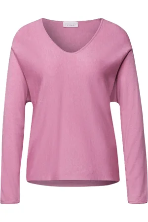 Street one Feinstrickpullover, V-Ausschnitt, für Damen, , 40