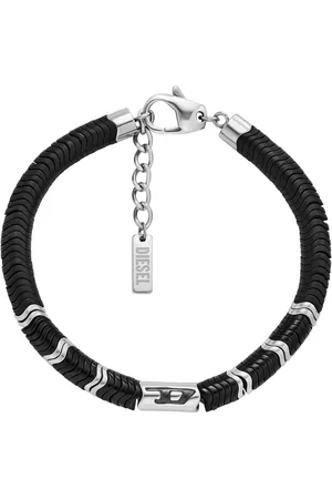 Diesel ® Herren Armband, Edelstahl mit Hämatit