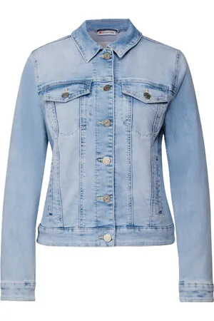 Street one Jeansjacke, Blusenkragen, für Damen, , 42