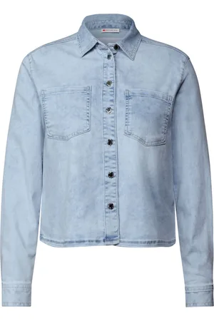 Street one Jeanshemd, Brusttaschen, für Damen, , 42