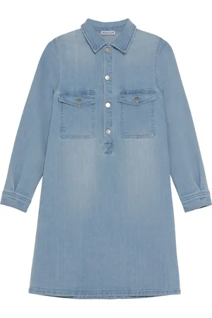 Manguun Jeanskleid, Knopfleiste, für Kinder, , 170/176