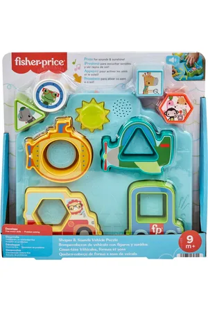 Mattel 2-in-1 Fahrzeugpuzzle "Formen und Geräusche"