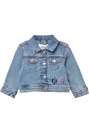 QS by s.Oliver Jeansjacke, Stickerei, für Babys und Kleinkinder, , 92