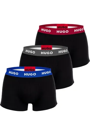 HUGO BOSS Herren Boxershorts, 3er Pack - Trunk Triplet, Cotton Stretch, Logo, , L