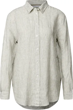 Street one Leinenbluse, Knopfleiste, für Damen, , 42