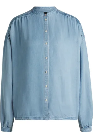 HUGO BOSS Bluse, Stehkragen, für Damen, , 36