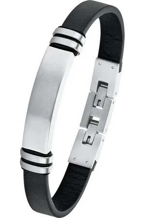 QS by s.Oliver Herren ID-Armband, Leder/Edelstahl