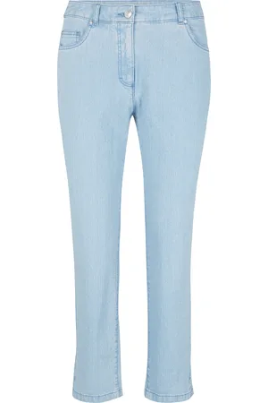 Adagio Ankle-Jeans "Felix", bleached, Tapered Fit, für Damen, , 38