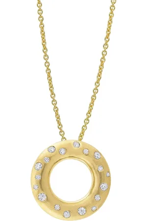 Moncara Damen Kette mit Anhänger, 585er 18 Diamanten, zus. ca. 0,15 Karat