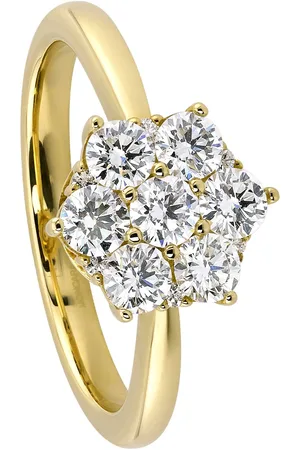 Moncara Damen Ring, 585er mit 13 Diamanten, zus. ca. 1,00 Karat