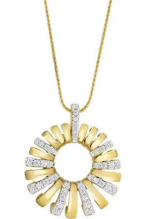 Moncara Damen Kette mit Anhänger, 585er 45 Diamanten, zus. ca. 0,5 Karat