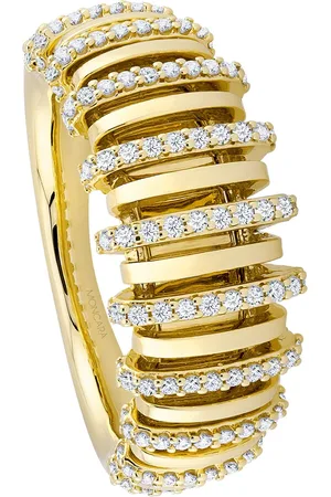 Moncara Damen Ring, 585er mit 120 Diamanten, zus. ca. 0.5 Karat