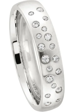 Moncara Damen Ring, 585er Weißgold mit 19 Diamanten, zus. ca. 0.15 Karat