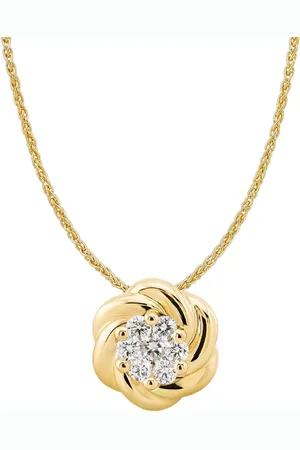 Moncara Damen Kette mit Anhänger, 585er 7 Diamanten, zus.ca. 0,22 Karat