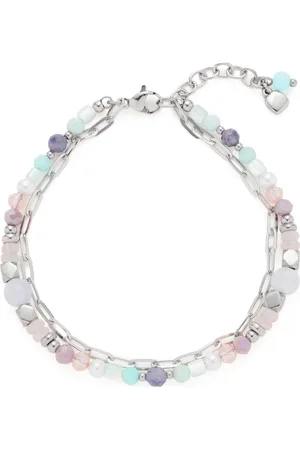 Leonardo Damen Armband "Randy", Edelstahl mit Muschelperle/Iolith