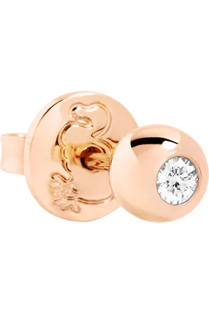 Dodo Damen Ohrstecker, 375er Roségold mit 1 Diamant, ca. 0,02 Karat
