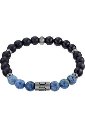 JOOP! Herren Armband "2033995", Edelstahl mit Achat und Dumortierit