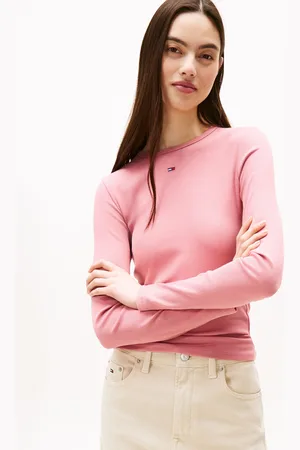 Tommy Hilfiger Langarmshirt, Label, Rippstruktur, für Damen, , XL