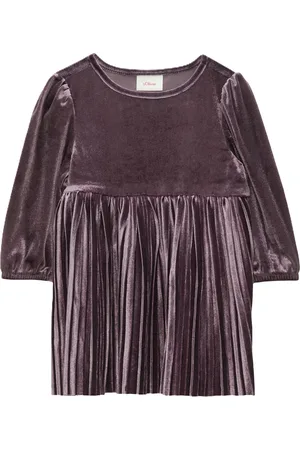 QS by s.Oliver Volantkleid, Samt, für Babys und Kleinkinder, , 86