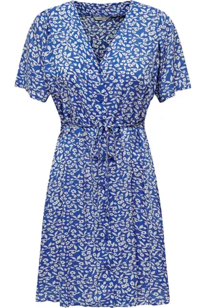 ONLY ® Evida Sommerkleid, V-Ausschnitt, Knopfleiste, für Damen, , XS