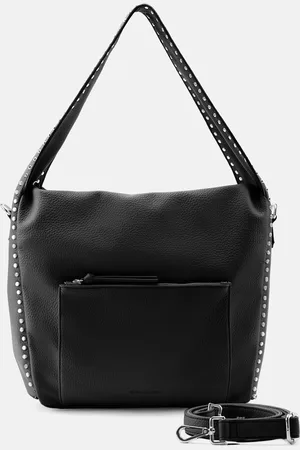 FREDsBRUDER Schultertasche, Leder, Nieten, für Damen