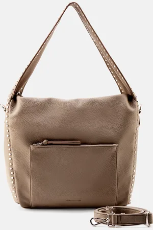 FREDsBRUDER Schultertasche, Leder, Nieten, für Damen