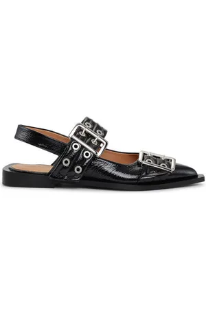 Ganni Feminine Buckle Ballerinas Damengröße 37