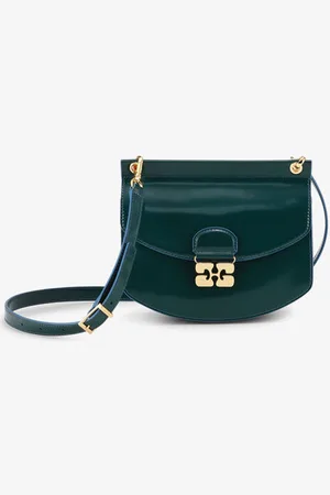 Ganni Green Small Apo-G Tasche in Damengröße Einheitsgröße