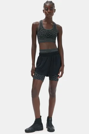 Ganni Active-Netz-Shorts in Damengröße XXS