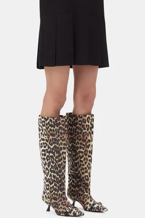 Ganni Eyelets Slouchy High Shaft Stiefel in Mixed Damengröße 39