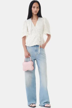 Ganni Light Blue Andi Jeans in Damengröße 26
