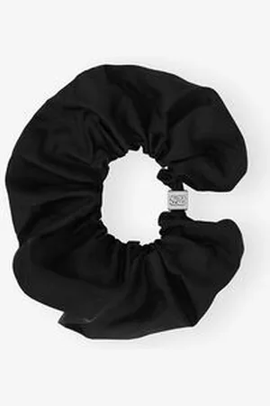 Ganni Schwarzes Duchesse-Scrunchie in Damengröße Einheitsgröße Polyurethane/Recycelte Polyester