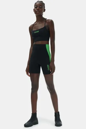 Ganni Ultra-High-Waist-Sportshorts in Damengröße XS