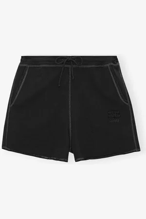 Ganni Schwarze Isoli-Shorts mit Kordelzug in Damengröße XS